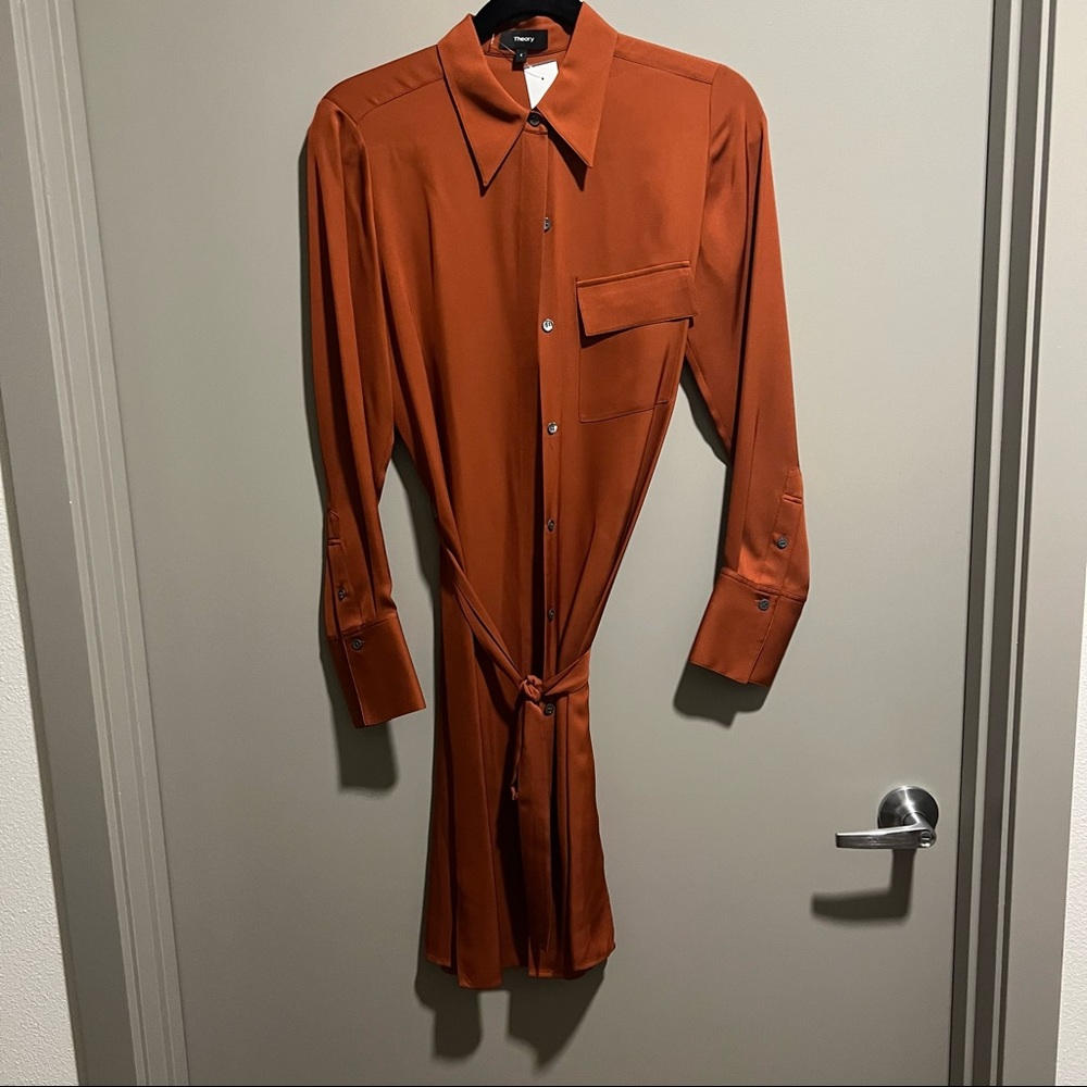 theory womens marbara modern Button front Dress